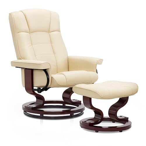 MCombo Manual Swivel Recliner with Ottoman